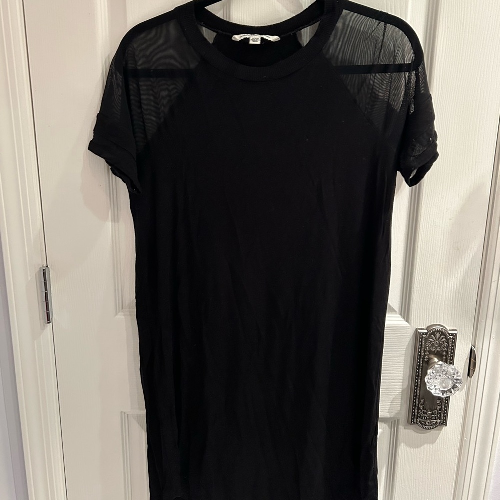 American Eagle T-Shirt Dress, Color: Black, Size: M